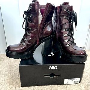 GBG Guess Dark Purple Booties - Sz 8